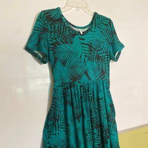 Jungle Print summer dress, empire waste w/ pockets